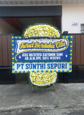 Papan Bunga Duka di Juwiring